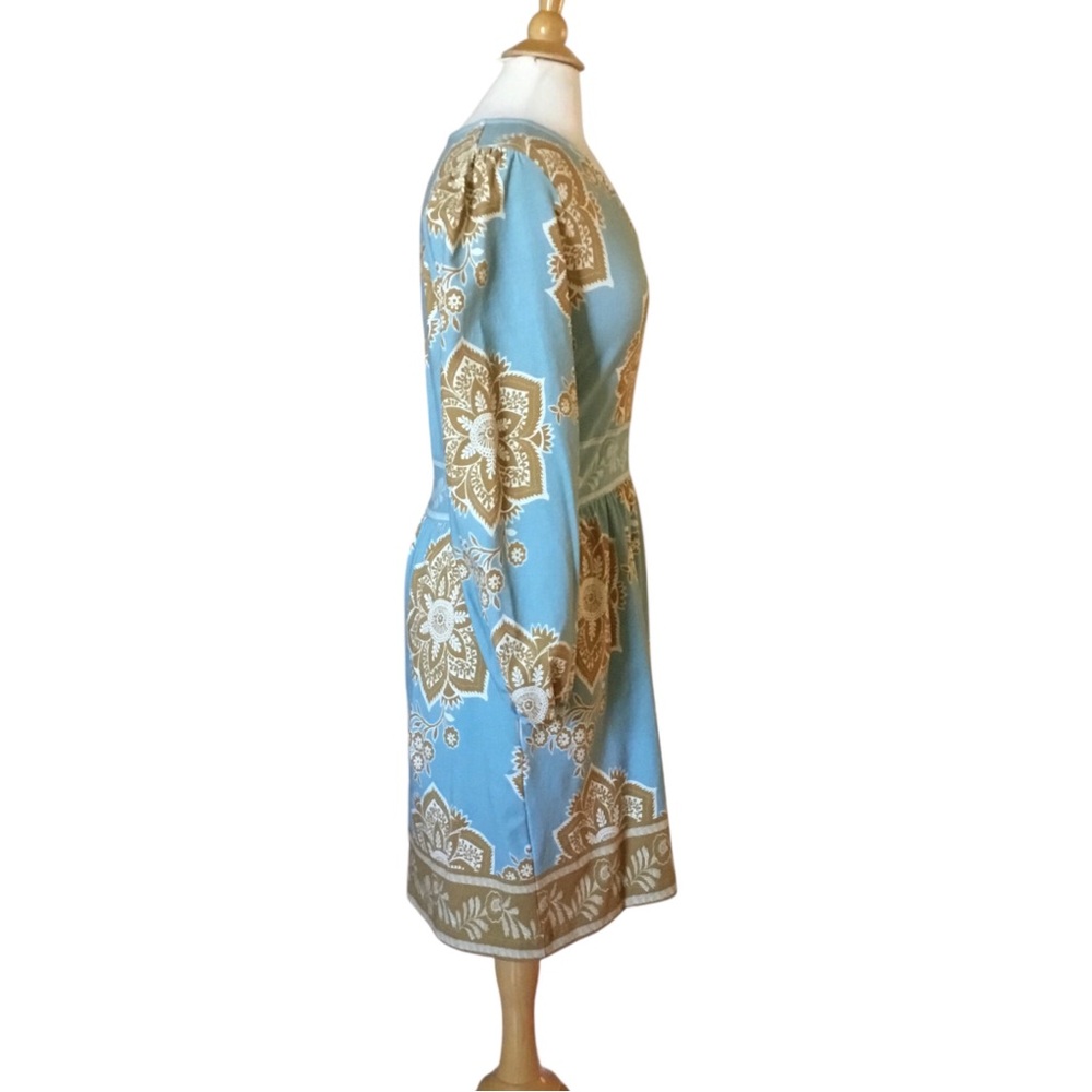 Spartina 449 Diane Jersey Knit Mini Dress Calm Waters Medallion - Picture 4 of 15